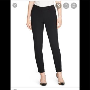 White House Black Market Cuffed Black Slacks 12